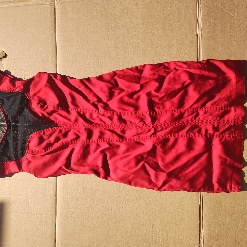 Va Va Voom Red Halter Ruched Mini Dress